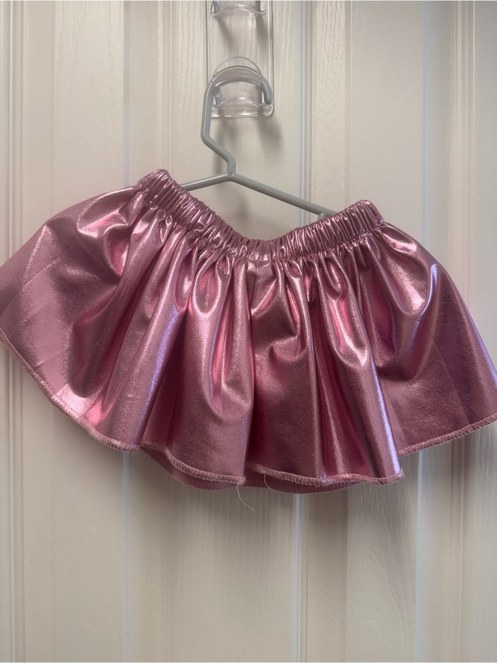 Shiny Metallic Pink 2T skirt